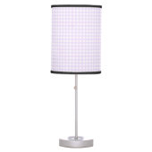 Faye and Lauren Gingham Pastel Purple Table Lamp (Front)