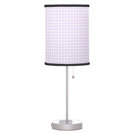 Faye and Lauren Gingham Pink Table Lamp (Left)