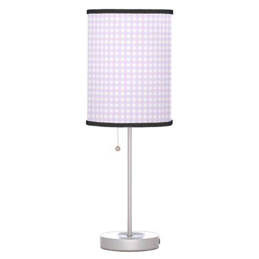 Faye and Lauren Gingham Pink Table Lamp (Right)