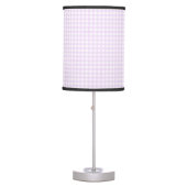 Faye and Lauren Gingham Pink Table Lamp (Front)