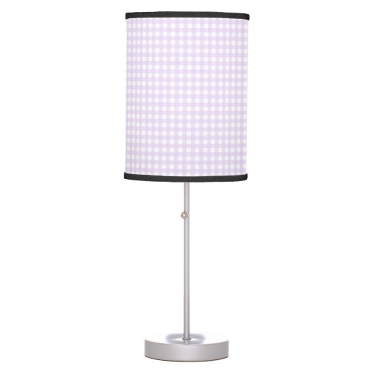 Faye and Lauren Gingham Pink  Table Lamp (Front)