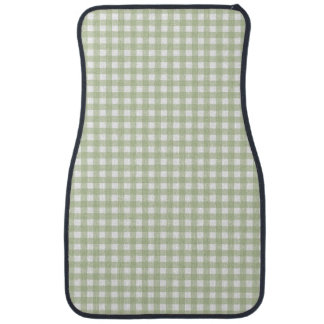 Faye and Lauren Green Gingham 1 Car Floor Mat