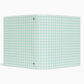 Faye and Lauren Green Gingham 3 Ring Binder