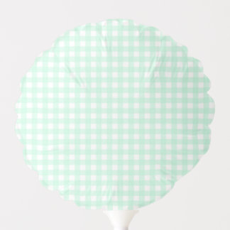 Faye and Lauren Green Gingham Balloons