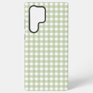 Faye and Lauren Green Gingham Samsung Galaxy S22 Ultra Case