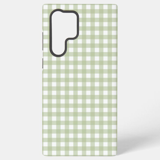 Faye and Lauren Green Gingham Samsung Galaxy Case (Back)