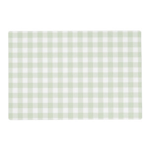 Faye and Lauren Green Plaid Gingham Placemat