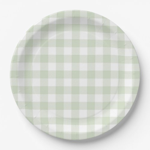 Faye and Lauren Green Plaid Paper Plates