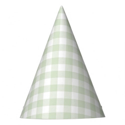 Faye and Lauren Green Plaid Party Hat