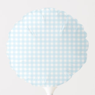 Faye and Lauren Light Blue Gingham Balloons