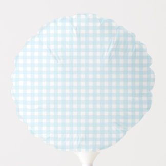 Faye and Lauren Light Blue Gingham Balloons