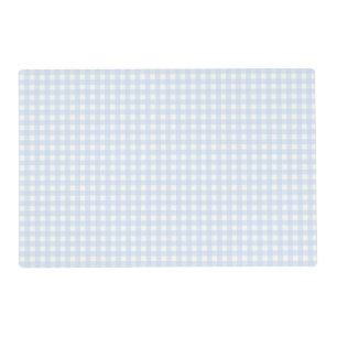 Faye and Lauren Pastel Blue Gingham Placemat