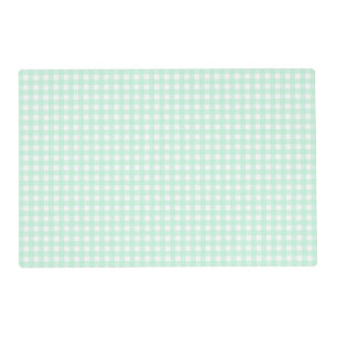Faye and Lauren Pastel Green Gingham Placemat