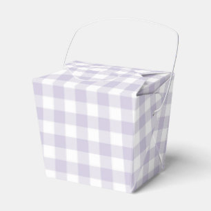 Faye and Lauren Pastel Purple Plaid Favor Boxes