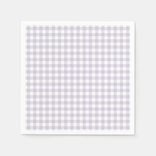 Faye and Lauren Pastel Purple Plaid Napkins