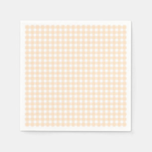 Faye and Lauren Peach Gingham Napkins