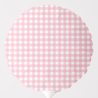 Faye and Lauren Pinkish Gingham Balloon
