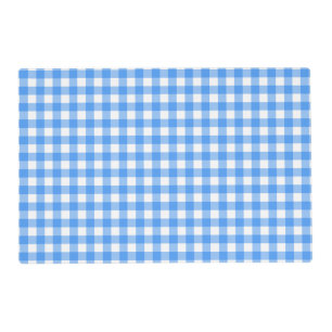 Faye and Lauren Sky Blue Gingham Placemat
