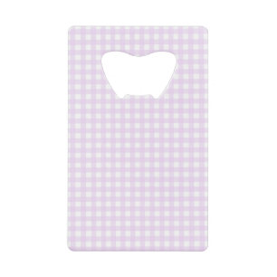 Faye and Lauren Stainless Steel Gingham Credit Card Bottle Opener