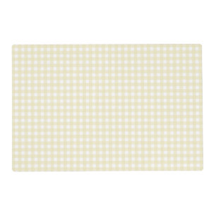 Faye and Lauren Yellow Gingham Placemat