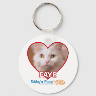 Faye - Button Style Keychain
