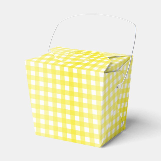 Faye Gingham  Favor Boxes (Front Side)