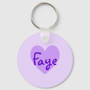 Faye in Purple Keychain