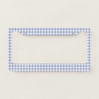 Faye & Lauren Blue Gingham License Plate Frame