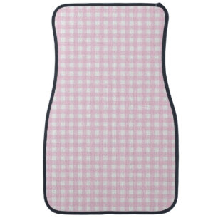 Faye & Lauren Pink Gingham Car Floor Mat