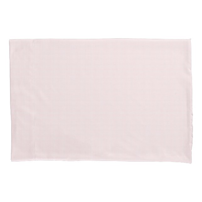 Faye Pastel Pink Gingham Pillow Case (Front)