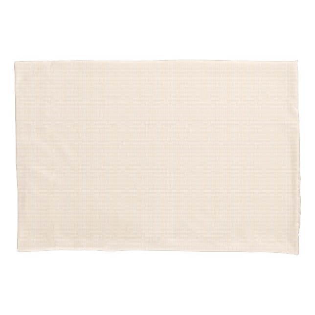 Faye Peach Gingham Pillow Case (Front)