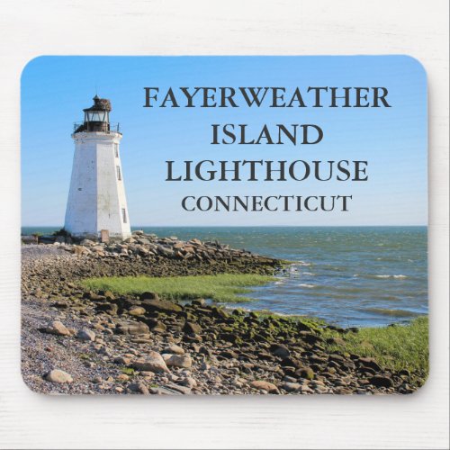 Fayerweather Island Lighthouse Connecticut Mouse Pad
