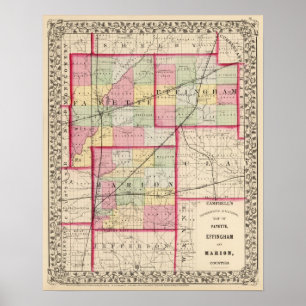 Fayette, Effingham, Marion, counties Poster