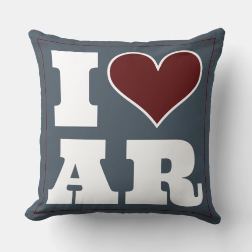 Fayetteville AR Game Day School Pride Accent Throw Pillow