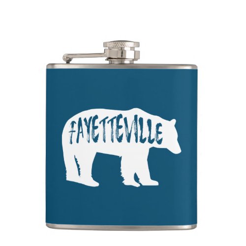 Fayetteville Arkansas Bear Flask