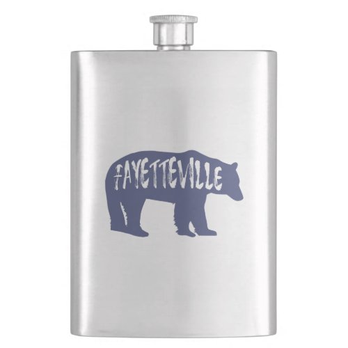 Fayetteville Arkansas Bear Flask