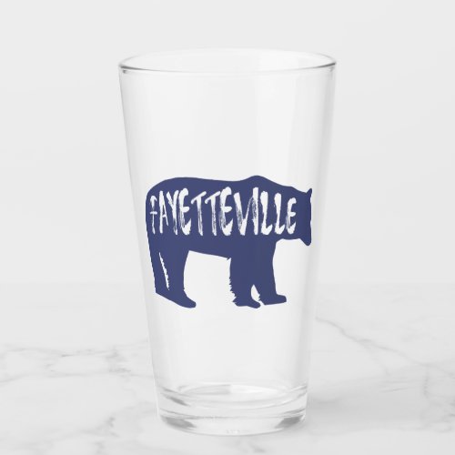 Fayetteville Arkansas Bear Glass