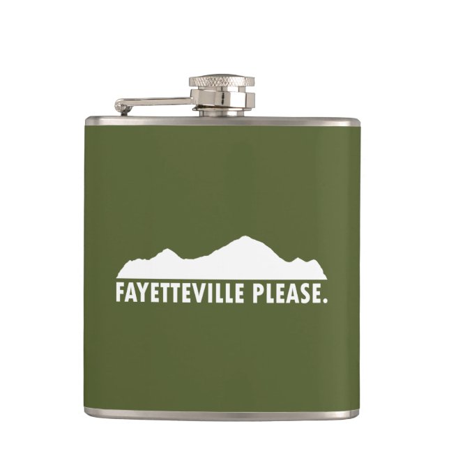 Fayetteville Arkansas Please Flask (Front)