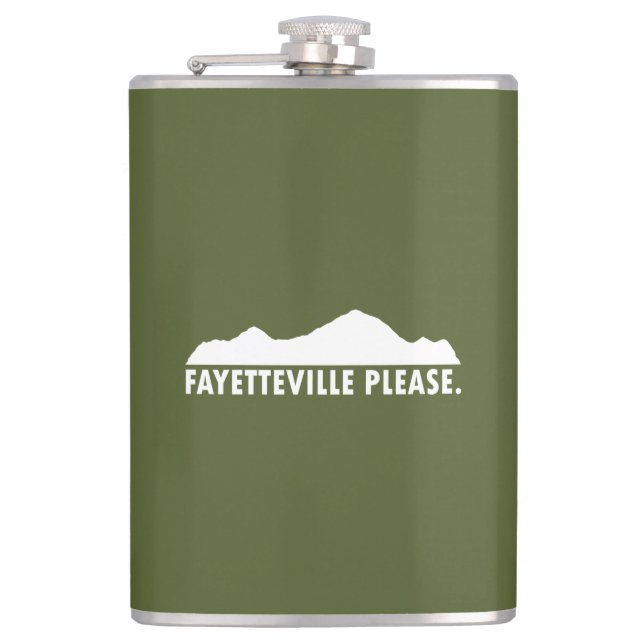 Fayetteville Arkansas Please Flask (Front)