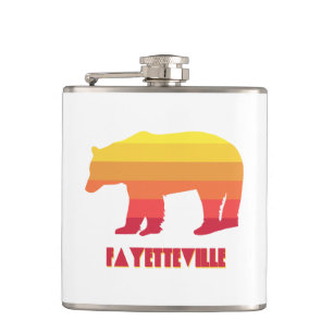 Fayetteville Arkansas Rainbow Bear Flask