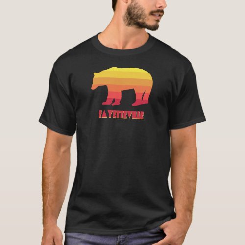 Fayetteville Arkansas Rainbow Bear T_Shirt