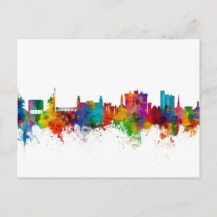 Fayetteville Arkansas Skyline Postcard