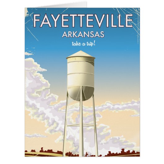 Fayetteville Arkansas Travel poster (Front)