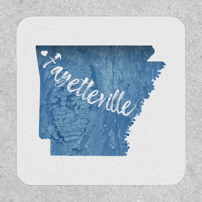 Fayetteville Arkansas Wood Grain Patch (Front)