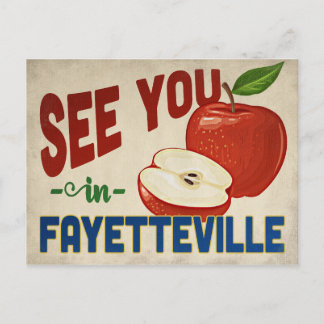 Fayetteville North Carolina Apple - Vintage Travel Postcard