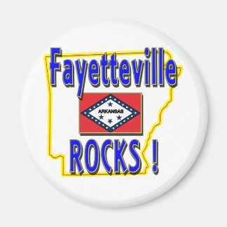 Fayetteville Rocks ! (blue) Magnet
