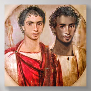 Fayum Lovers ... Roman Period Egypt Acrylic Photo Tile