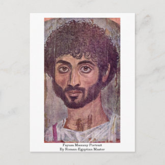Fayum Mummy Portrait By Roman-Egyptian Master Postcard