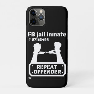 "FB JAIL INMATE" funny prison inmate iPhone 11 Pro Case