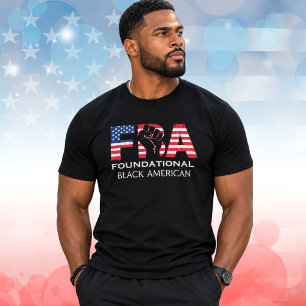 FBA Foundational Black American Raised Fist T-Shirt